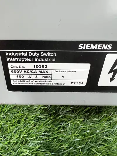 Electrical,  industrial duty switch , 600V AC, 3 pole, View more