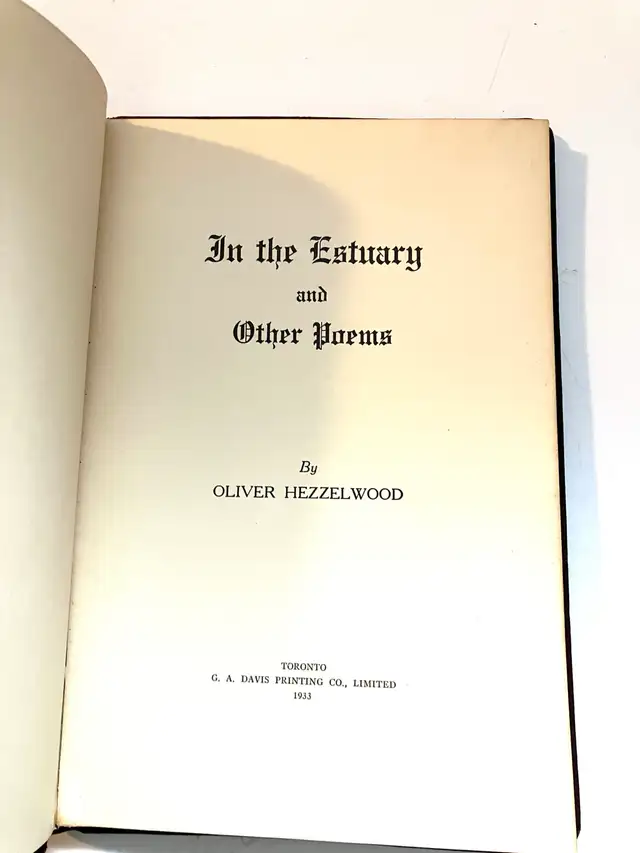 Oliver Hezzelwood Poetry in Other in Markham / York Region - Image 3
