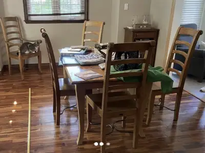 Mango Wood table and 6 chairs, View more