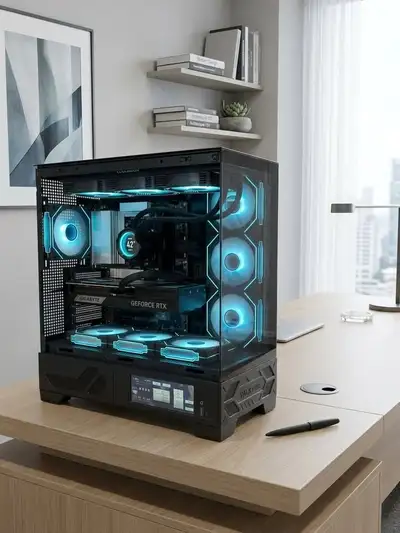 X3D AMD pc 1TB ssd rtx 5080 ryzen 7 9800X3D gaming pc 32GB, View more