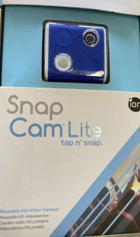 New Sealed  ION Snap Cam Lite Wearable HD Video Camera Blue New