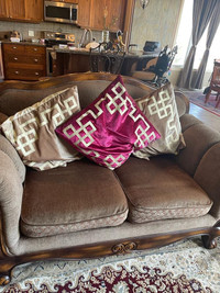 More reduced !!!3 piece sofa set with cushions . Must sell