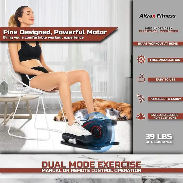 ALTRAX, Powered Foot Pedal Exerciser, Silent in Exercise Equipment in City of Toronto - Image 5