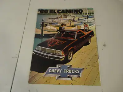 1980 Chevrolet El Camino Sales Brochure. Very good Condition. See Pictures. $20 picked up in Angus....