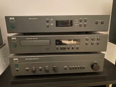 NAD Integrated Amp 314, tuner 412 and CD player 512, View more
