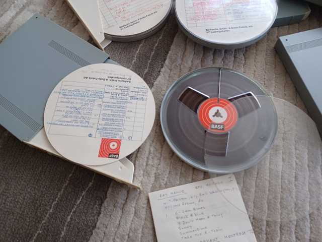 Lot of 5 reel to reel bobines, sound tapes Basf 7"" dans CD, DVD et Blu-ray  à Ouest de l’Île - Image 4