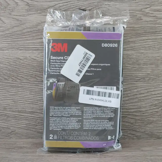2 Pack 3M Secure Click Multi-Gas/Vapour Filter Part # D80926 in Other in City of Toronto - Image 3