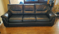 Leather Sofa Bed (Queen)