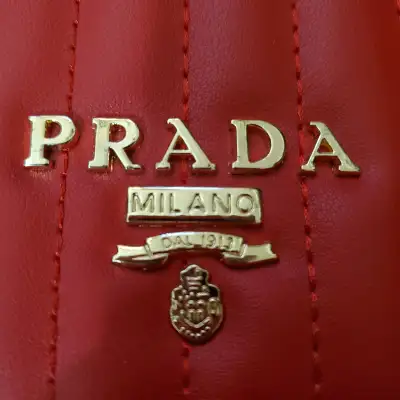 Prada Milano shoulder purse, red, View more