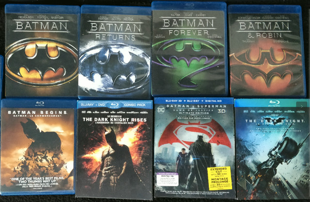 ENSEMBLE DE FILMS DE BATMAN EN BLUERAY!!! dans CD, DVD et Blu-ray  à Laval/Rive Nord