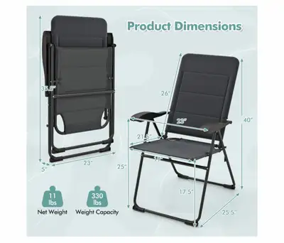 folding Chairs ( set of 2 ), View more