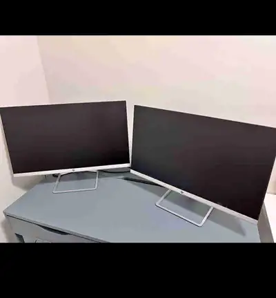 HP 24” Dual Monitors Setup for Home Office, View more