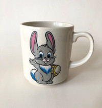 Vintage Big Ear Bunny Japan Easter Egg Cartoon Mug