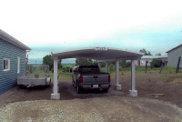 Metal roof carport