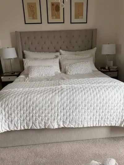 Restoration Hardware and Pottery Barn King Size Bedding Ensemble, View more