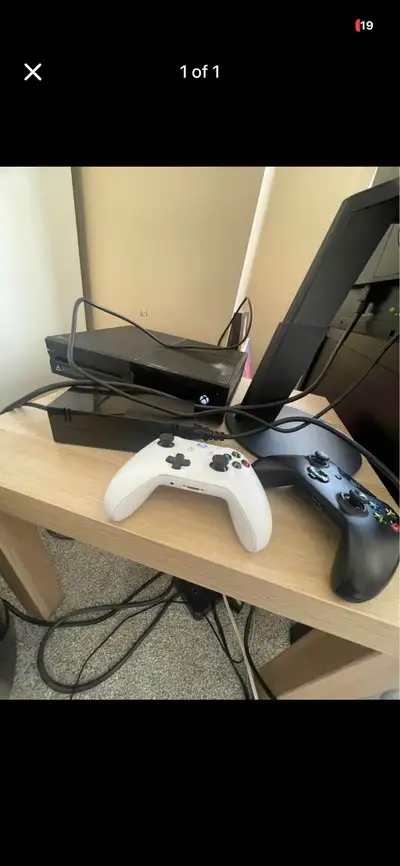 xbox works perfect and the controllers work fine 100 obo for everything i accept trades