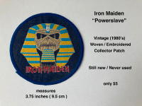 Iron Maiden "Powerslave" Woven Patch ( 1980's ) - $5 !!
