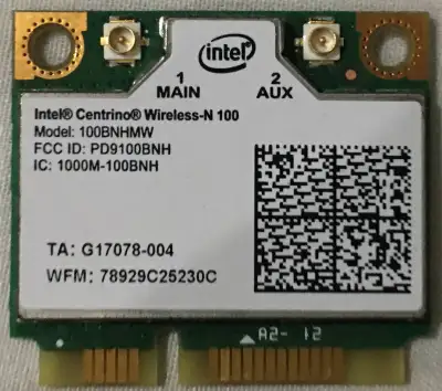 Intel® Centrino Wireless-N 100 Half MINI PCI-E Card, View more