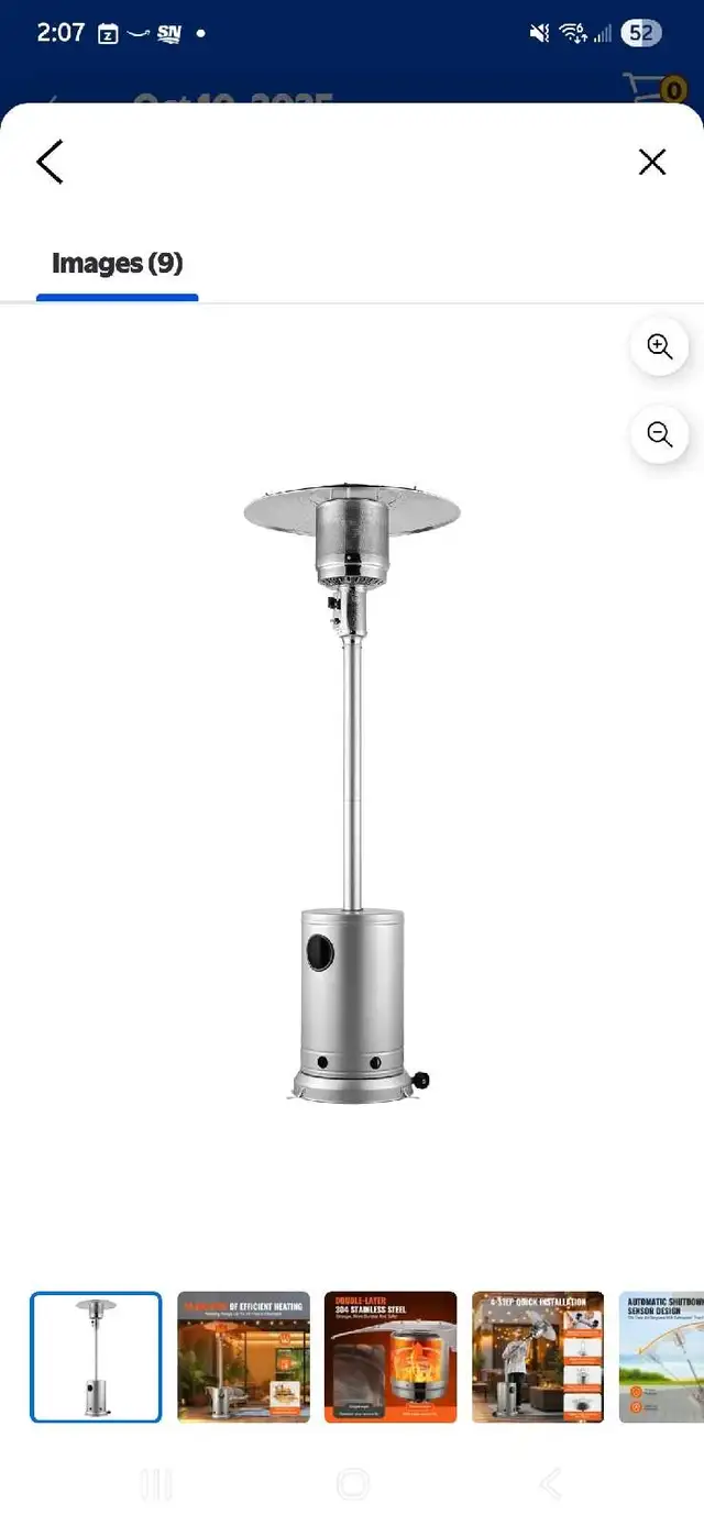 propane patio heater  in Other in Oshawa / Durham Region - Image 2