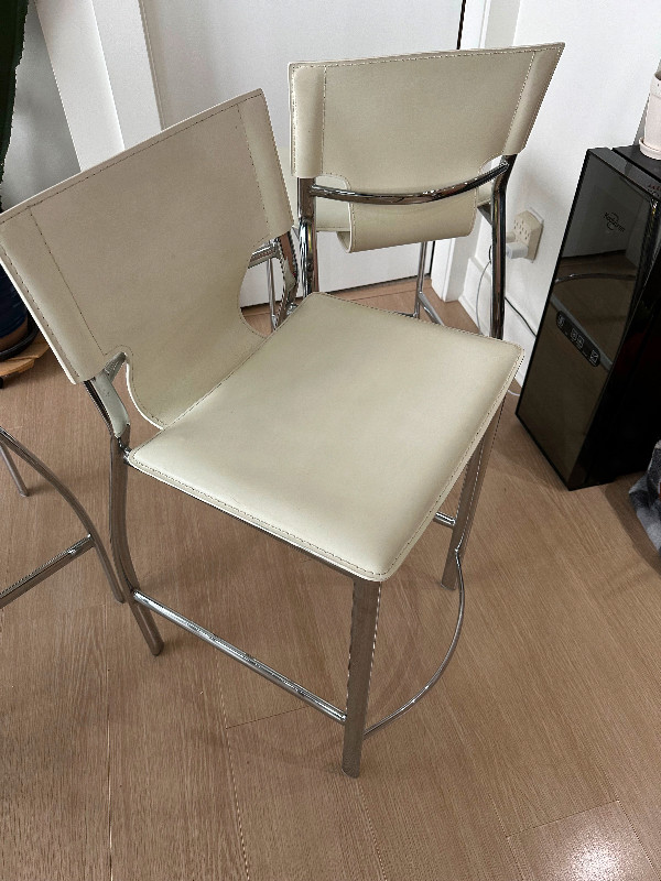 Bar chairs (stools) x 2 in Dining Tables & Sets in Burnaby/New Westminster - Image 2
