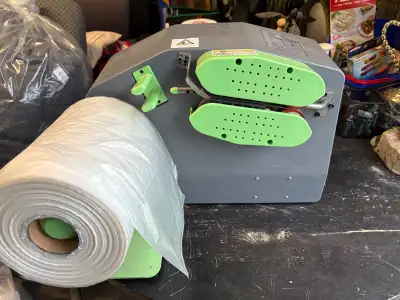 automatic bag inflation machine + 3 rolls, View more