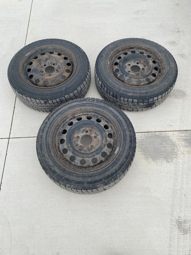 3 winter tires 185/65/R15 in Tires & Rims in London
