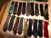 Men’s ties $15 each, some silk, like new or new