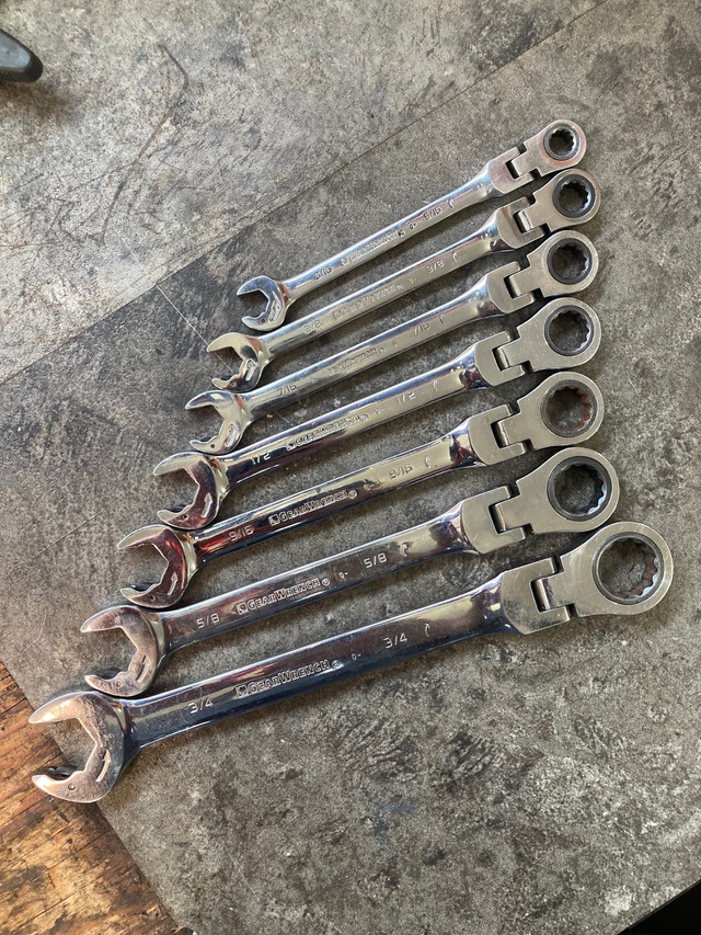 Gear wrench flex head wrenches SAE in Hand Tools in Thunder Bay