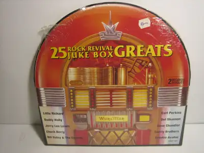 Various - 25 Rock Revival Juke Box Greats 1986 Quality Special Products QRSP-1041 Canada 2LP vinyl r...
