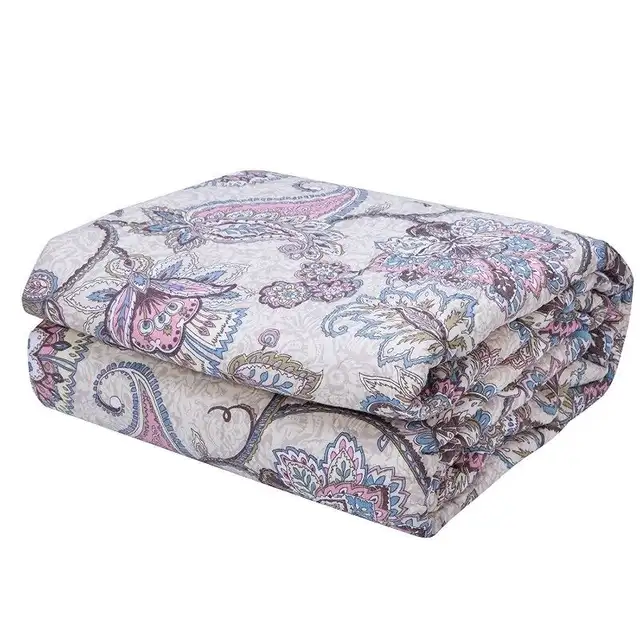 BRAND NEW 3-Pc Cotton Paisley Bedspread & Pillow Cases ~ QUEEN62863260445570124