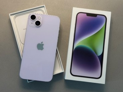 iPhone 14 Plus Purple Like New Condition in Box Unlocked, View more