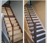 Stairs refinishing,stairs recaping,hardwood 