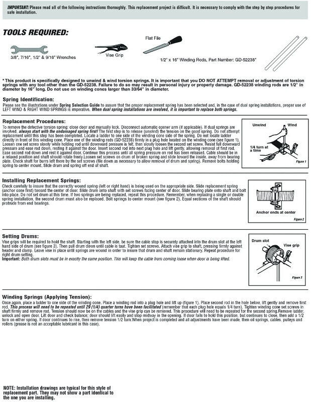 Garage Door Torsion Spring, .243 in. X 1-3/4 in. X 32 in., Red, in Other Parts & Accessories in City of Halifax - Image 4