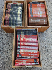Boxes of Vintage popular mechanics do it yourself books $10