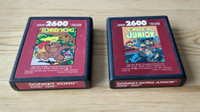 Atari 2600 Donkey Kong and Donkey Kong Jr RED LABEL