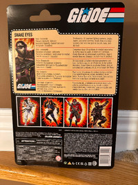 G.I. Joe Classified Series Snake Eyes Action Figure 6” retro new