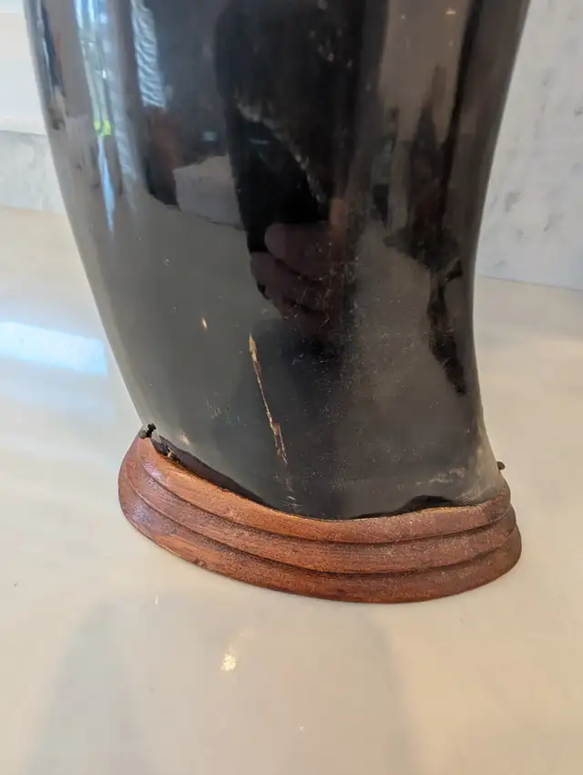 Pair of Mounted Carved Water Buffalo Horns with Dragons and Phoe in Arts & Collectibles in Markham / York Region - Image 6