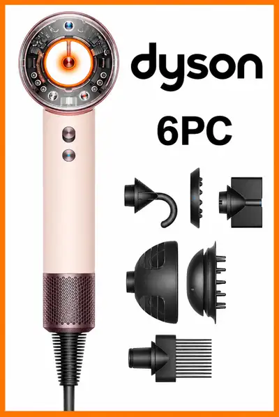 Brand New Dyson 6PC Supersonic Nural Hair Dryer- Ceramic Pink, View more