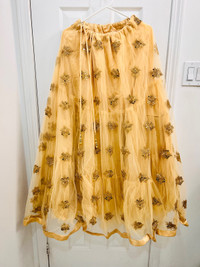 Golden Lehnga, Dress