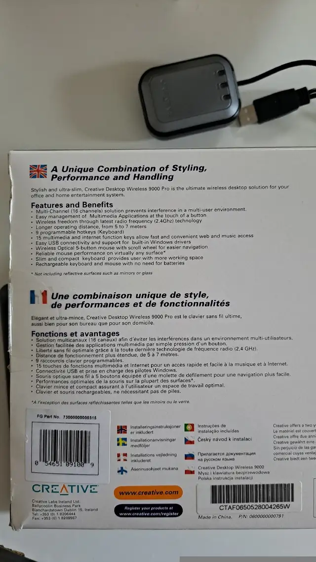 Creative wireless keyboard and mouse set in Mice, Keyboards & Webcams in Ottawa - Image 6