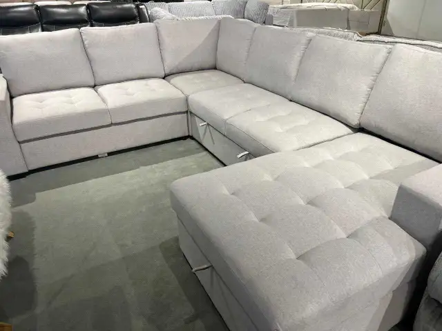 U Shape Sofa Bed w/ Storage – New Arrival | Free Delivery in Couches & Futons in Owen Sound - Image 6