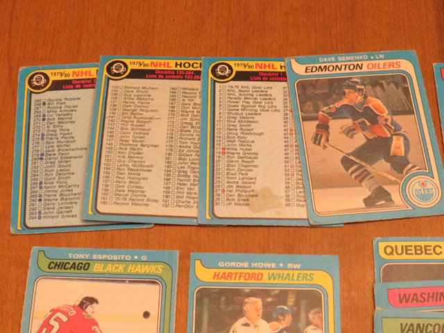 Complete hockey cards set of OPC 1979-80 Gretzky rookie Reprint dans Art et objets de collection  à Ville de Québec - Image 3