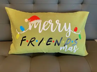 NEW - FRIENDS ( TV SHOW )  Xmas Accent Pillows - Hand Crafted, View more