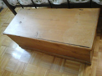 Antique  Pine Blanket Box / Coffee Table
