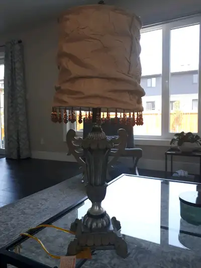 Beautiful and unique antique lamp., View more