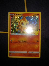 McDonald's Pokemon 25th Anniversary TCG Set: Chimchar 12/25