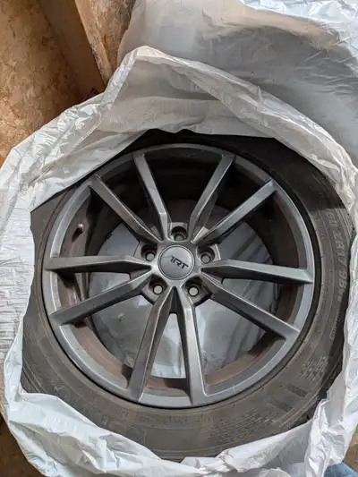 Four (4) ART Replica 75 alloy wheels, gunmetal gray for VW /Audi. Summer wheels, never winter driven...