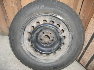 FOR SALE SET WINTER TIRE AND RIM 195-65-R15 MICHELIN X-ICE ( DOT 49-23 ) $275 SERIOUS BUYER CALL 647...