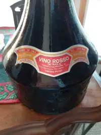 Tall wine bottle