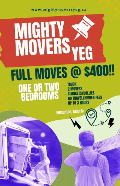 TRUCK & MIGHTY GUYS●5875686254 FULLMOVE●DELIVERY●ECORUNS, View more